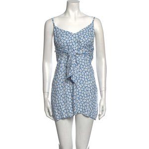 Reformation Front Tie Floral Cami Dress